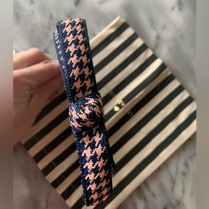 Lele Sadoughi Houndstooth Bardot Headband